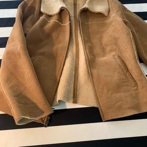 Vtg GAP Shearling Coat XL